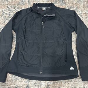 Nike ACG Jacket Women Medium Black Soft Shell Windbreaker Outdoor Performance